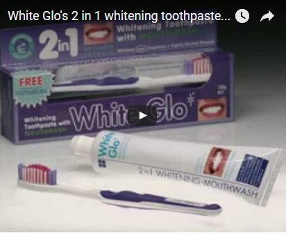 Dentifricio White Glo 2 in 2