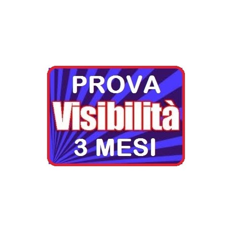 Pagina Visibilità - Prova visibilità 3 mesi